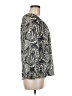 Banana Republic 100% Polyester Gray 3/4 Sleeve Blouse Size M - photo 4