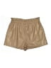Laundry by Shelli Segal 100% Polyurethane Metallic Tan Khaki Shorts Size XL - photo 2
