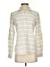 Vineyard Vines Stripes Ivory Long Sleeve Blouse Size 2 - photo 1