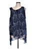 New Directions Blue Sleeveless Blouse Size L - photo 1