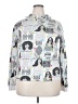 ON FIRE Silver Pullover Hoodie Size 2X - photo 1