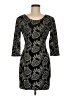 Assorted Brands 100% Polyester Floral Black 3/4 Sleeve Top Size M - photo 1
