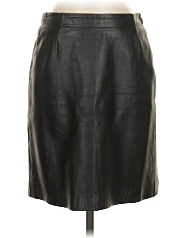 DKNY Leather Skirt (view 1)