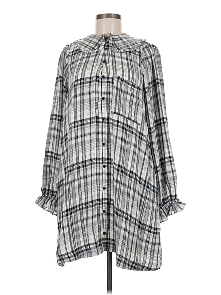 Pre-owned Pilcro Casual Dress In Gray