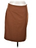 Ellen Tracy Solid Brown Formal Skirt Size 6 - photo 1