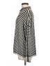 Eileen Fisher Stripes Gray Turtleneck Sweater Size M - photo 5