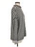Eileen Fisher Stripes Gray Turtleneck Sweater Size M - photo 4