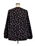 Lane Bryant 100% Polyester Black 3/4 Sleeve Blouse Size 18 - photo 2