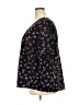 Lane Bryant 100% Polyester Black 3/4 Sleeve Blouse Size 18 - photo 5
