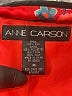 Anne Carson 100% Silk Print Red Jacket Size M - photo 6