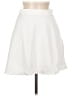 Belle & Bloom Solid White Casual Skirt Size M - photo 1