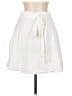 Belle & Bloom Solid White Casual Skirt Size M - photo 2