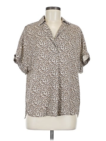 All in Favor Short Sleeve Blouse (view 1)