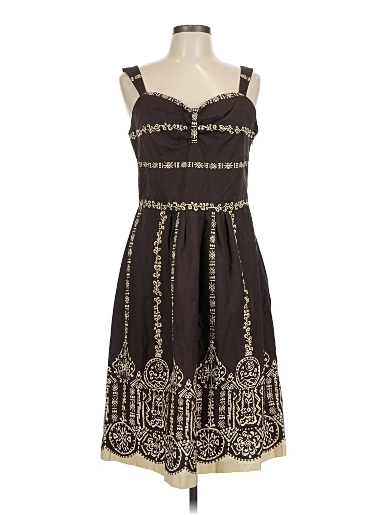 Pre-owned Sandra Darren Cocktail Dress In Brown