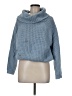 Moon & Madison 100% Acrylic Solid Blue Turtleneck Sweater Size M - photo 1