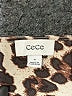 CeCe Animal Print Silver Short Sleeve Blouse Size M - photo 7