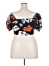 Shein Curve Black Short Sleeve Top Size 2X - photo 2
