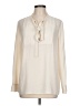 Vince Camuto 100% Polyester Ivory Long Sleeve Blouse Size L - photo 1