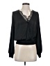 Current Air 100% Polyester Black Long Sleeve Blouse Size XS - photo 1