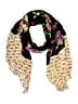 Aldo 100% Viscose Floral Graphic Black Scarf One size - photo 1