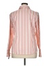 Liz Claiborne Stripes Orange Long Sleeve Button-Down Shirt Size 16 - photo 2