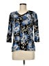 Chico's Blue 3/4 Sleeve Blouse Size Med (1) - photo 1