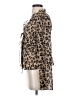 Shein 100% Polyester Animal Print Brown Long Sleeve Blouse Size 4 - photo 5