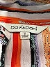 Davi & Dani 100% Rayon Stripes Orange Romper Size S - photo 4