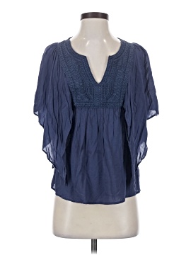 Love Stitch Short Sleeve Blouse