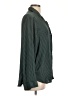 Gap Body 100% Polyester Stripes Green Long Sleeve Blouse Size L - photo 4