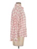 Ezra Plaid Pink 3/4 Sleeve Button-Down Shirt Size S - photo 4