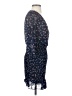 Row A 100% Polyester Floral Blue Cocktail Dress Size S - photo 4
