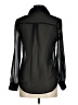 Mine 100% Polyester Black Long Sleeve Blouse Size M - photo 2