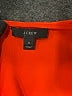 J.Crew 100% Polyester Orange Short Sleeve Blouse Size 4 - photo 7