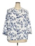 J by Joie 100% Polyester Ivory 3/4 Sleeve Blouse Size 2X - photo 1