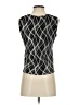 Plisse Black Sleeveless Blouse Size S - photo 2