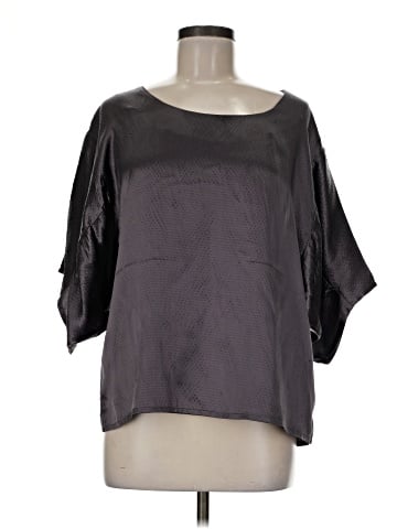 Lilla P 3/4 Sleeve Silk Top (view 1)