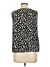 Nine West 100% Polyester Black Sleeveless Blouse Size L (petite) - photo 2