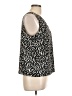 Nine West 100% Polyester Black Sleeveless Blouse Size L (petite) - photo 4