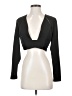 Missguided 100% Polyester Black Long Sleeve Blouse Size XS (estimated) - photo 1
