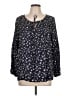 Sonja Betro 100% Rayon Blue 3/4 Sleeve Blouse Size L - photo 1