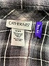 Catherines Plaid Gray 3/4 Sleeve Button-Down Shirt Size 1XWP - photo 7