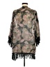 Daniel Rainn 100% Polyester Gray Black Kimono Size M - photo 2