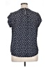 Fun2Fun Blue Short Sleeve Blouse Size XL - photo 2