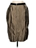 Whistles 100% Silk Metallic Brown Silk Skirt Size 8 - photo 2