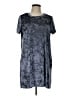 Acting Pro Tie-dye Gray Casual Dress Size L - photo 1