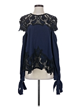 Jonathan Simkhai Long Sleeve Silk Top (view 1)
