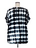 Ruby Rd. Tie-dye Black Short Sleeve Blouse Size 3X - photo 2