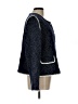 NANETTE Nanette Lepore Tweed Blue Blazer Size L - photo 4