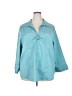 Millenium Teal 3/4 Sleeve Blouse Size 24 - photo 1